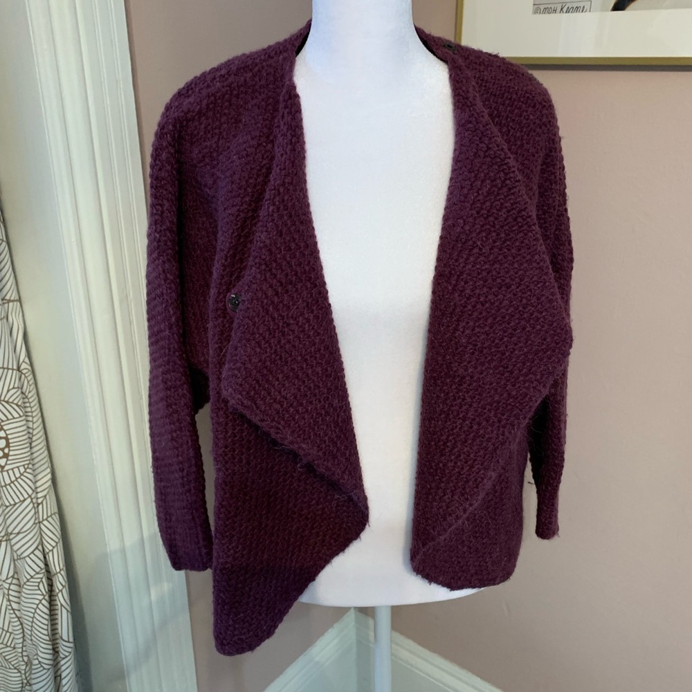 Kate Spade Purple Cardigan, size XS, Scandi Girl, Wool and Alpaca, Cabincore